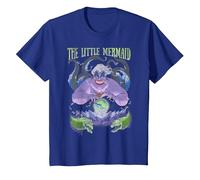 Disney The Little Mermaid Evil Ursula Crystal Ball T-Shirt, Enfant, Bleu Royal, 2 ans