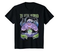 Disney The Little Mermaid Evil Ursula Crystal Ball T-Shirt, Enfant, Noir, 8 ans