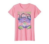 Disney The Little Mermaid Evil Ursula Crystal Ball T-Shirt, Femme, Rose, XXL