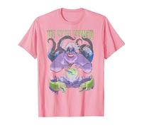 Disney The Little Mermaid Evil Ursula Crystal Ball T-Shirt, Homme, Rose, XXL
