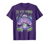 Disney The Little Mermaid Evil Ursula Crystal Ball T-Shirt, Homme, Violet, M