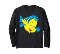 Disney The Little Mermaid Flounder Sidekick Big Face Costume Manche Longue