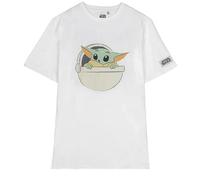 Disney The Mandalorian 8445484325416 T-Shirt à Manches Courtes pour Enfant Blanc Taille M
