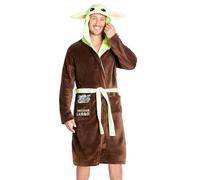 Disney The Mandalorian Baby Yoda Robe De Chambre Homme, Peignoir En Polaire Avec Capuche De Bébé Yoda, Idée De Cadeau Geek Pour Adulte Ou Ado Garçon (S)