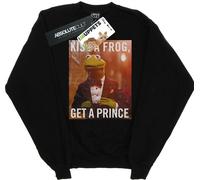 Disney - "The Muppets Kiss A Frog Get A Prince" Sweat-shirt pour femme BI31292 (M) (Noir)