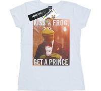 Disney - "The Muppets Kiss A Frog Get A Prince" T-shirt pour femme BI51646 (M) (Blanc)