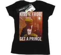 Disney - "The Muppets Kiss A Frog Get A Prince" T-shirt pour femme BI51646 (M) (Noir)