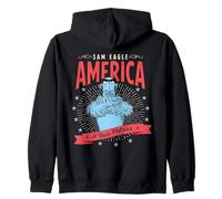 Disney The Muppets Sam Eagle America A True Patriot USA Sweat à Capuche