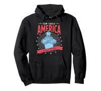 Disney The Muppets Sam Eagle America A True Patriot USA Sweat à Capuche