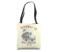 Disney The Nightmare Before Christmas Jack & Sally Route 666 Tote Bag