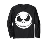 Disney The Nightmare Before Christmas Jack Skellington Face Manche Longue