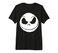 Disney The Nightmare Before Christmas Jack Skellington Face T-shirt haut de gamme