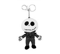 Disney The Nightmare Before Christmas Porte-clés en peluche noir et blanc GH00273RL, Noir, Taille unique, Moderne