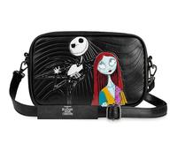 Disney The Nightmare Before Christmas Sac Bandoulière Fille et Ado, Sac à Main PU, Idée Cadeau Femme Jack Skellington (Noir TNBC)