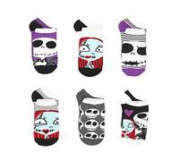 Disney The Nightmare Before Christmas Womens 6 Pack Socks (9-11 (Shoe: 4-10), Jack Sally Purple)