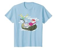 Disney The Rescuers Bernard Bianca Leaf Boat T-Shirt, Enfant, Bleu Céleste, 8 ans