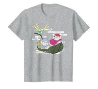 Disney The Rescuers Bernard Bianca Leaf Boat T-Shirt, Enfant, Gris Chiné, 8 ans