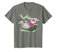 Disney The Rescuers Bernard Bianca Leaf Boat T-Shirt, Enfant, Vert kaki chiné, 3 ans