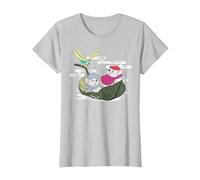Disney The Rescuers Bernard Bianca Leaf Boat T-Shirt, Femme, Argent, XS
