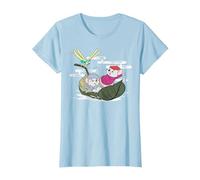 Disney The Rescuers Bernard Bianca Leaf Boat T-Shirt, Femme, Bleu Céleste, XL