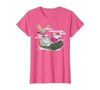 Disney The Rescuers Bernard Bianca Leaf Boat T-Shirt, Femme, Rose Chiné, L