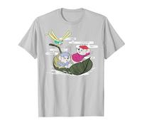 Disney The Rescuers Bernard Bianca Leaf Boat T-Shirt, Homme, Argent, S