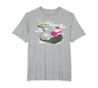 Disney The Rescuers Bernard Bianca Leaf Boat T-Shirt, Homme Grandes tailles, Gris Chiné, 2X Tall