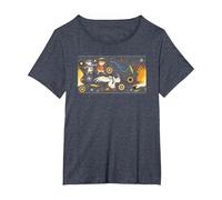Disney The Rescuers Down Under Bernard, Bianca, And Wilbur T-Shirt, Femme Grandes tailles, Bleu Chiné, 2X