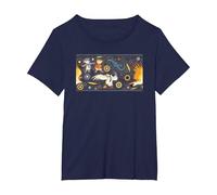 Disney The Rescuers Down Under Bernard, Bianca, And Wilbur T-Shirt, Femme Grandes tailles, Bleu Marine, 5X
