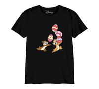 Disney « Tic & Tac Easter » BODTITATS002 T-Shirt Garçon, Noir, Taille 12 Ans