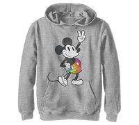 Disney Tie Dye Mickey Stroked Hoodie Sweat à Capuche, Chiné Sportif, M Garçon