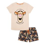 Disney Tigger/Tigrou Winnie l'ourson Bourriquet - Pyjama Court pour Femmes - 100% Coton - Taille 40-42