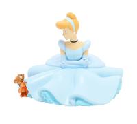 Disney Tirelire Cendrillon pour enfants/enfants pour la petite année - Articles ménagers et décoration pour les fans de Disney Scène de film emblématique H 15 x l 18 x P 18 cm
