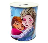 Disney Tirelire Frozen Anna et Elsa en métal Étain non ouvert 11 x 8 cm