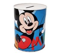 Disney Tirelire Mickey Mouse en métal étain non ouvert 11 x 8 cm
