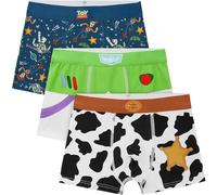 Disney Toy Story Boxer Enfant Garcon, Buzz l'Eclair Woody Lot de 3 Respirant Calecon Ceinture Elastique sous Vêtements Cadeau Garcon (6-7 Ans, Multi Toy Story)