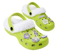 Disney Toy Story Buzz Lightyear Sabot Enfant Garcon d'hiver avec Charms Amovibles - Chaussons Garçon Maison et Jardin (Vert, 28/29 EU)
