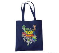 Disney Toy Story Character Cut Outs Sac Cabas Réutilisable pour Courses et Voyage, Marine