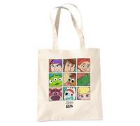 Disney Toy Story Character Grid Sac Cabas Réutilisable pour Courses et Voyage, Naturel