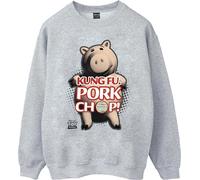 Disney - "Toy Story Kung Fu Pork Chop" Sweat-shirt pour fille BI40642 (128) (Gris)