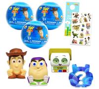 Disney Toy Story Lot de 5 boules aveugles - Ensemble avec 3 mini figurines Mash'Ems et autocollants, plus | Figurines mystères Toy Story pour enfants, garçons, filles