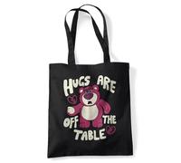 Disney Toy Story Lotso No Hugs Sac Cabas Réutilisable pour Courses et Voyage, Noir
