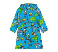 Disney Toy Story Peignoir Garçon, Woody Et Buzz L’Éclair Peignoir Polaire, Robe de Chambre Enfant À Capuche, Bleu 4-5 Ans