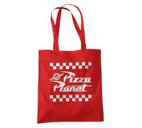 Disney Toy Story Pizza Planet Takeaway Logo Sac Cabas Réutilisable pour Courses et Voyage, Rouge