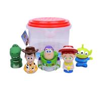 Disney Toy Story - Seau de 5 pièces Jumbo Squirter - Jouets de Bain pour bébés et Tout-Petits - Comprend Un Seau de Rangement - Rangement des Jouets d'eau pour l'heure du Bain