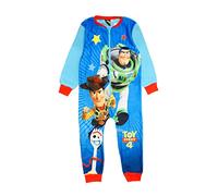 Disney Toy Story Surpyjama Enfant Garçon Fille, Combinaison Pyjama Polaire Chaud sans Capuche, Pyjama Une Pièce Buzz Woody, 5-6 Ans