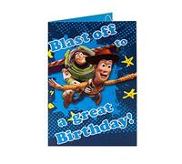 Disney Toy Story Woody Buzz l'éclair Blast Off To A Great Birthday. carte d'anniversaire