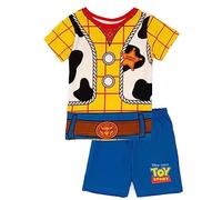 Disney Toy Story Woody Pyjama pour garçons | Pyjama de Costume Woody Cowboy pour Enfants | T-Shirt et Short Sheriff Woody Design | Marchandise Officielle Toy Story | Cadeau de détente Parfait