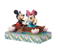 Disney Traditions Figurine Mickey Minnie Love Rowboat
