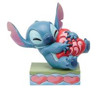 Enesco Figurine Disney Traditions Stitch (Lilo & Stitch) câlinant un cœur Hauteur 13 cm